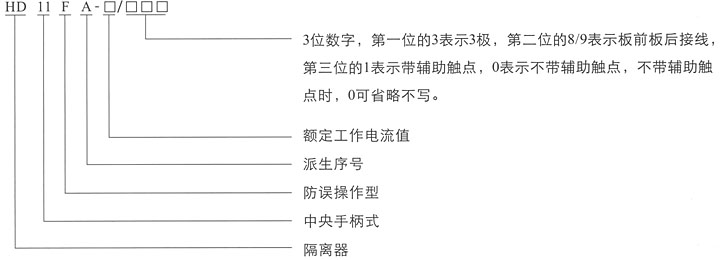 HD11FA防误型隔离器,熔断器式隔离器